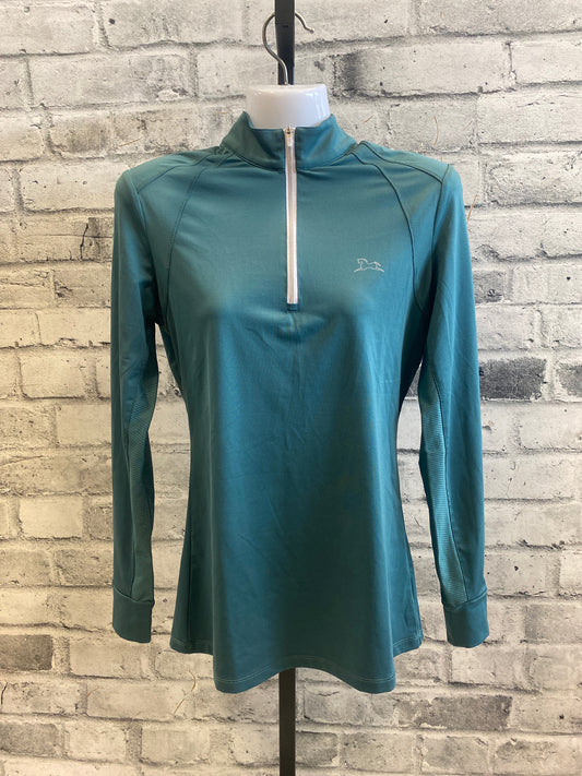 RJ Classics 1/4 Zip LS Shirt Teal S
