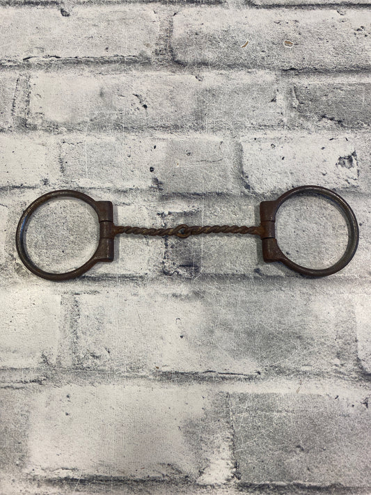 5" Sweet Iron Thin Wire Twist Fixed Snaffle Bit