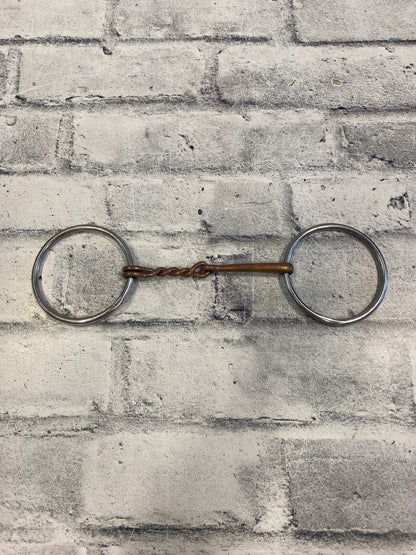 5" Copper Half Twisted Thin Snaffle