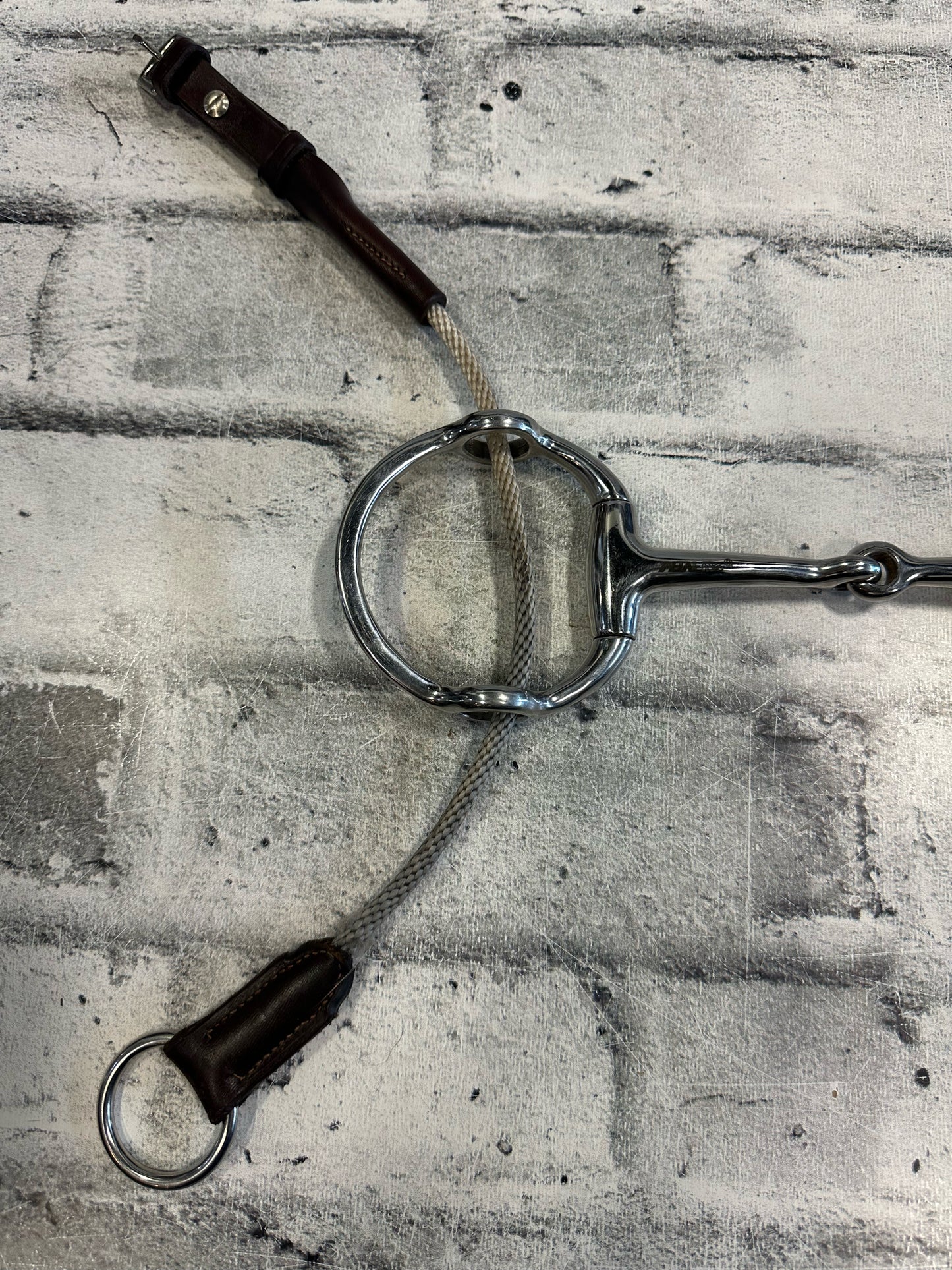 5" Metalab Eggbutt Gag Bit w/ Cheek Pieces