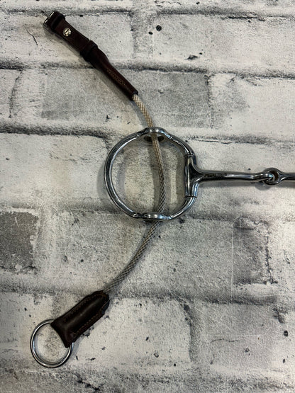 5" Metalab Eggbutt Gag Bit w/ Cheek Pieces