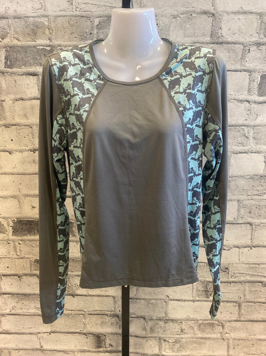 FOAL LS Baselayer Shirt Grey/Horses M