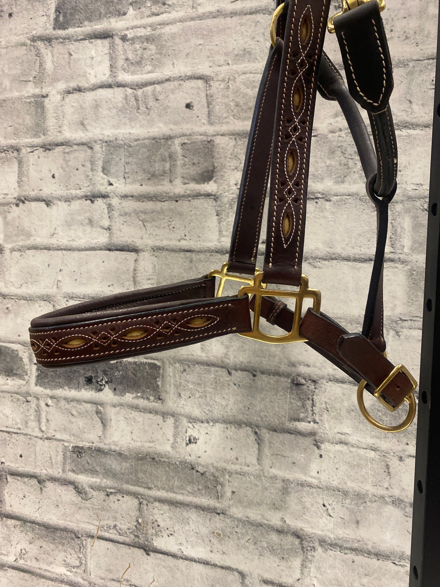 Ger-Ryan Tooled Leather Halter WB