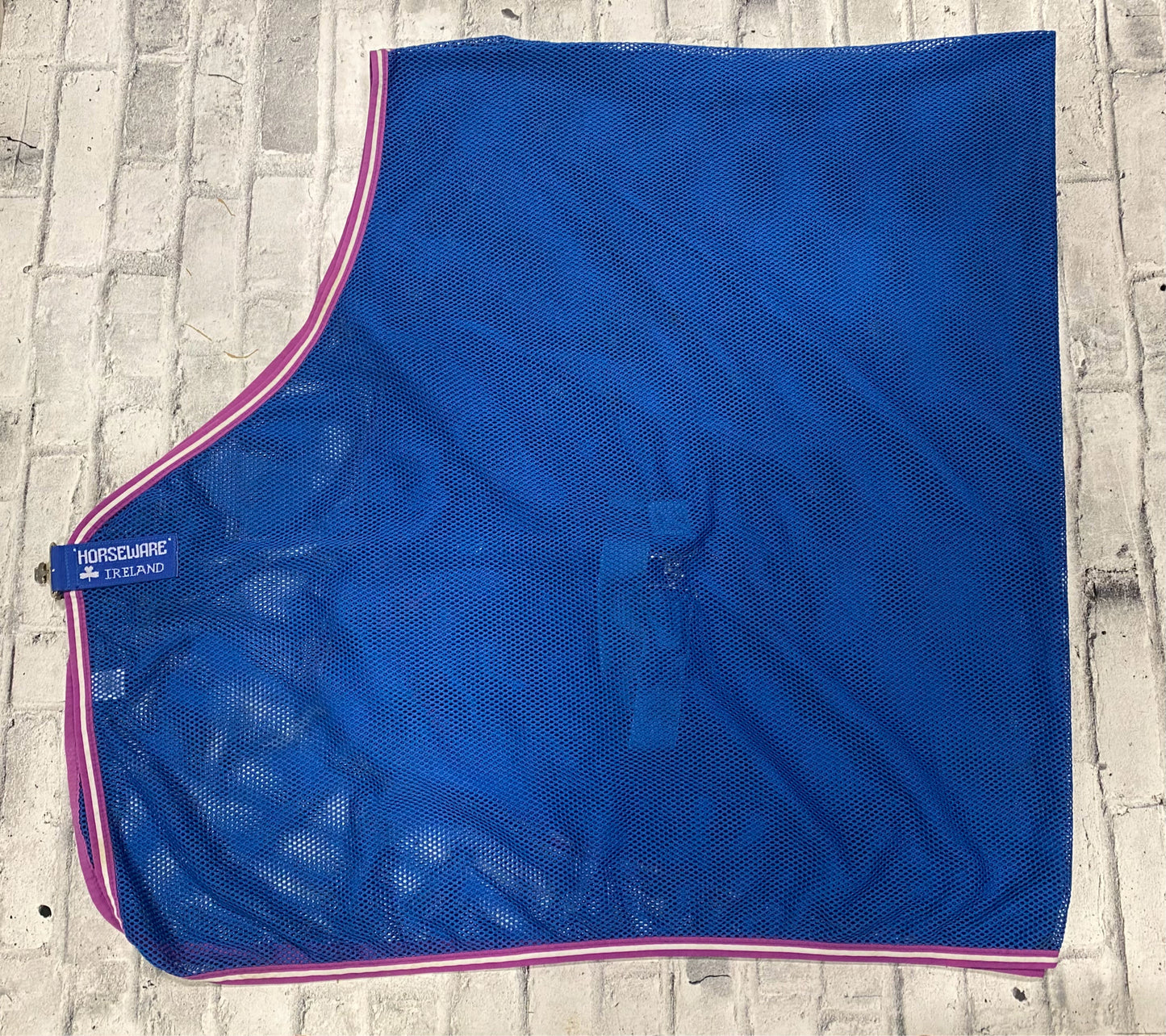 78" Rambo Scrim Sheet Blue & Purple Embroidered