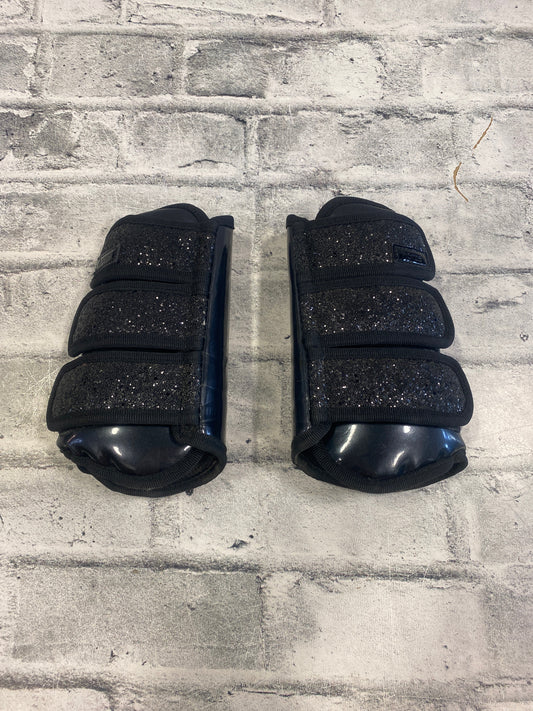 Horze Black Gliter Brushing Boots Cob
