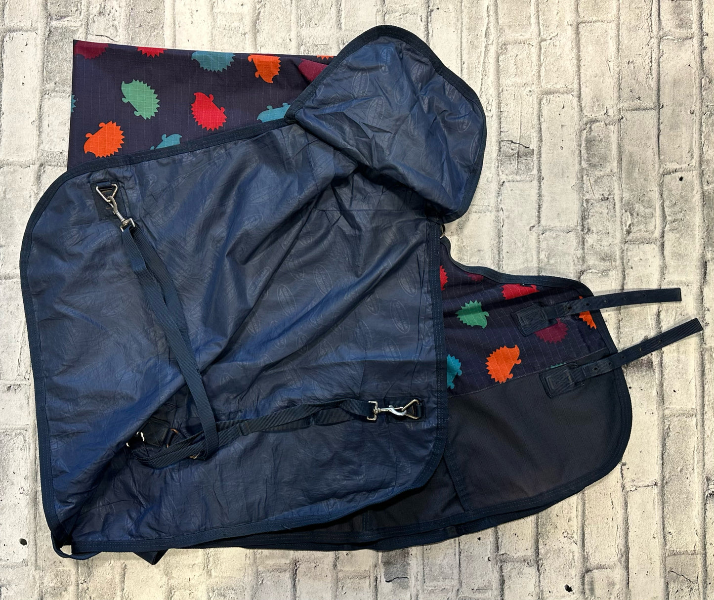 66" WeatherBeeta Rain Sheets Navy Hedgehog