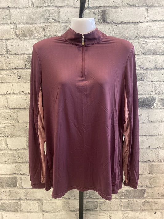 Kastel 1/4 Zip LS Sun Shirt Plum L