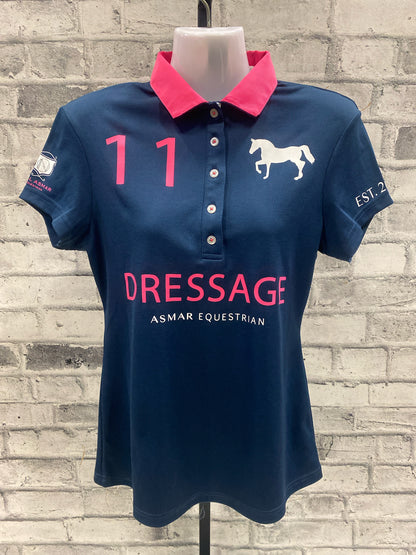Noel Asmar SS Polo Navy & Pink XS