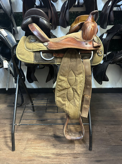 15" Big Horn 162 Synthetic Suede Saddle