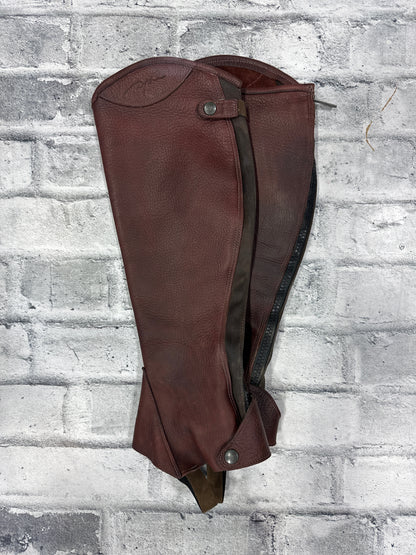 Dy'on Leather Half Chaps Brown XL