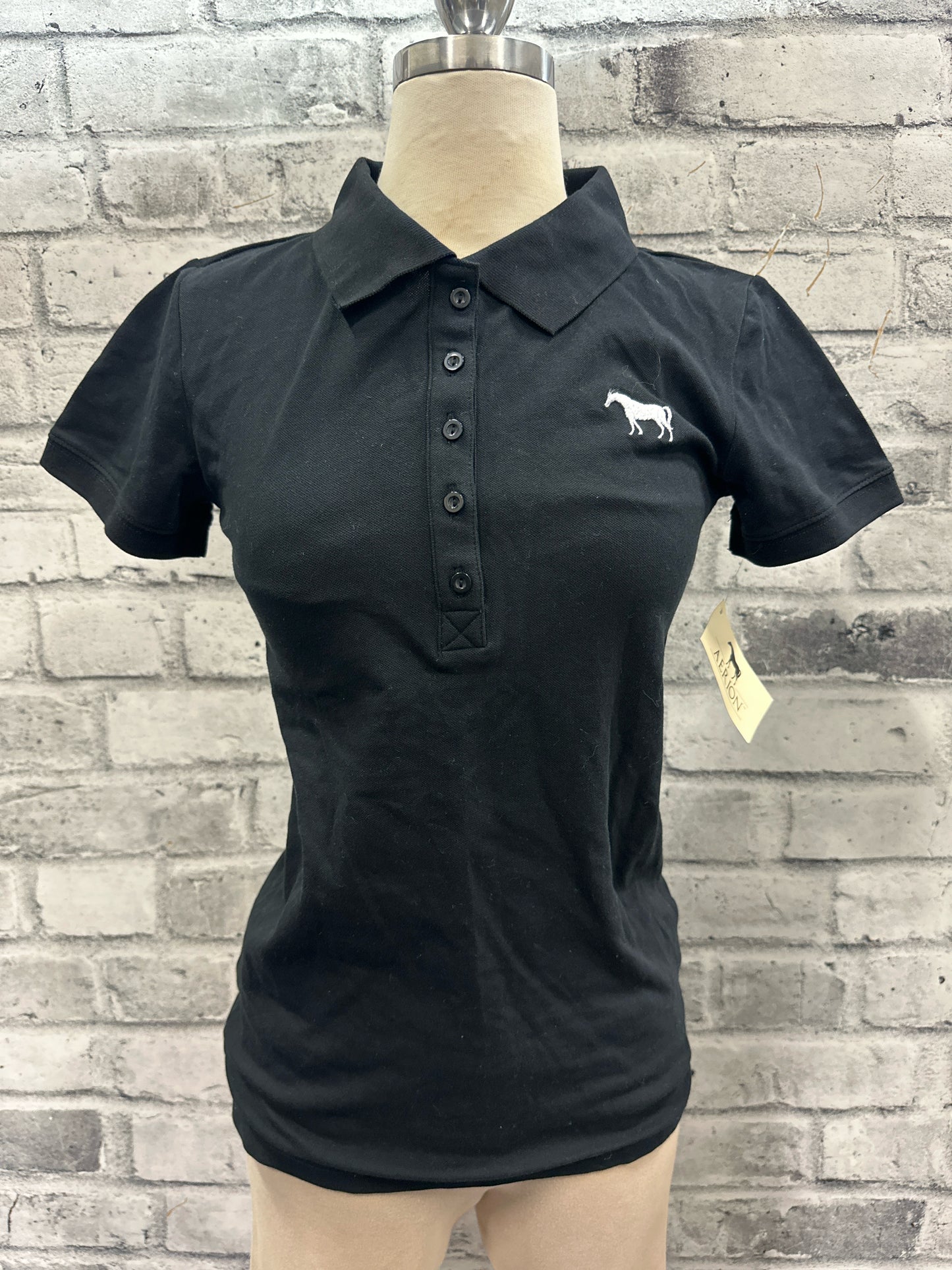 Aerion SS Polo Shirt Black S NEW