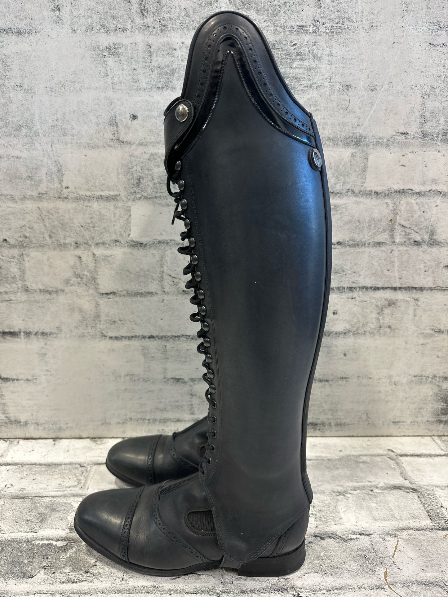Celeris Custom Boots w Chaps Black 9.5