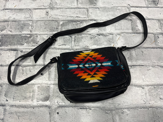 Pendleton Wool/Leather Crossbody Bag