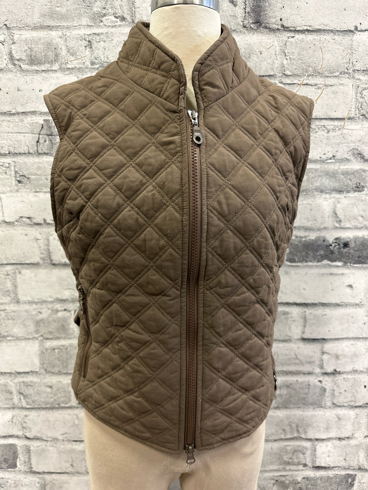 Pikeur Quilted Vest Brown US 8