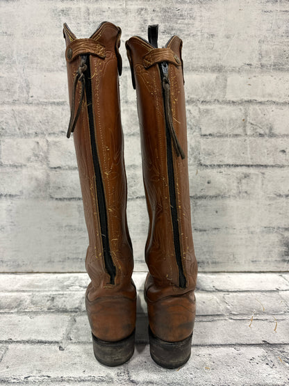 Olathe 18" Cowboy Boots Brown 7C