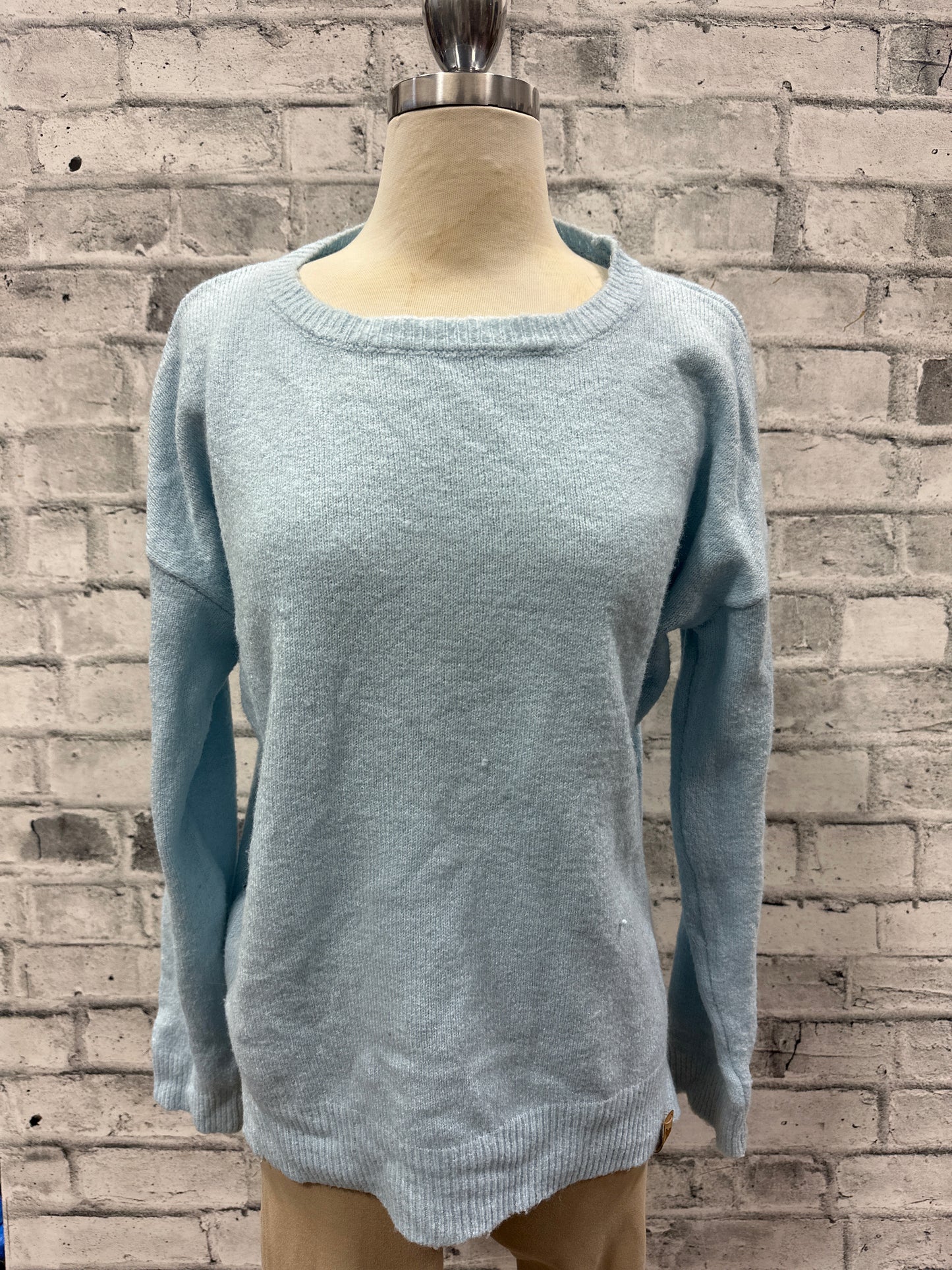 The Blissful Equestrian Knit Sweater Baby Blue L