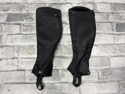 Dy'on Leather Half Chaps Black XL