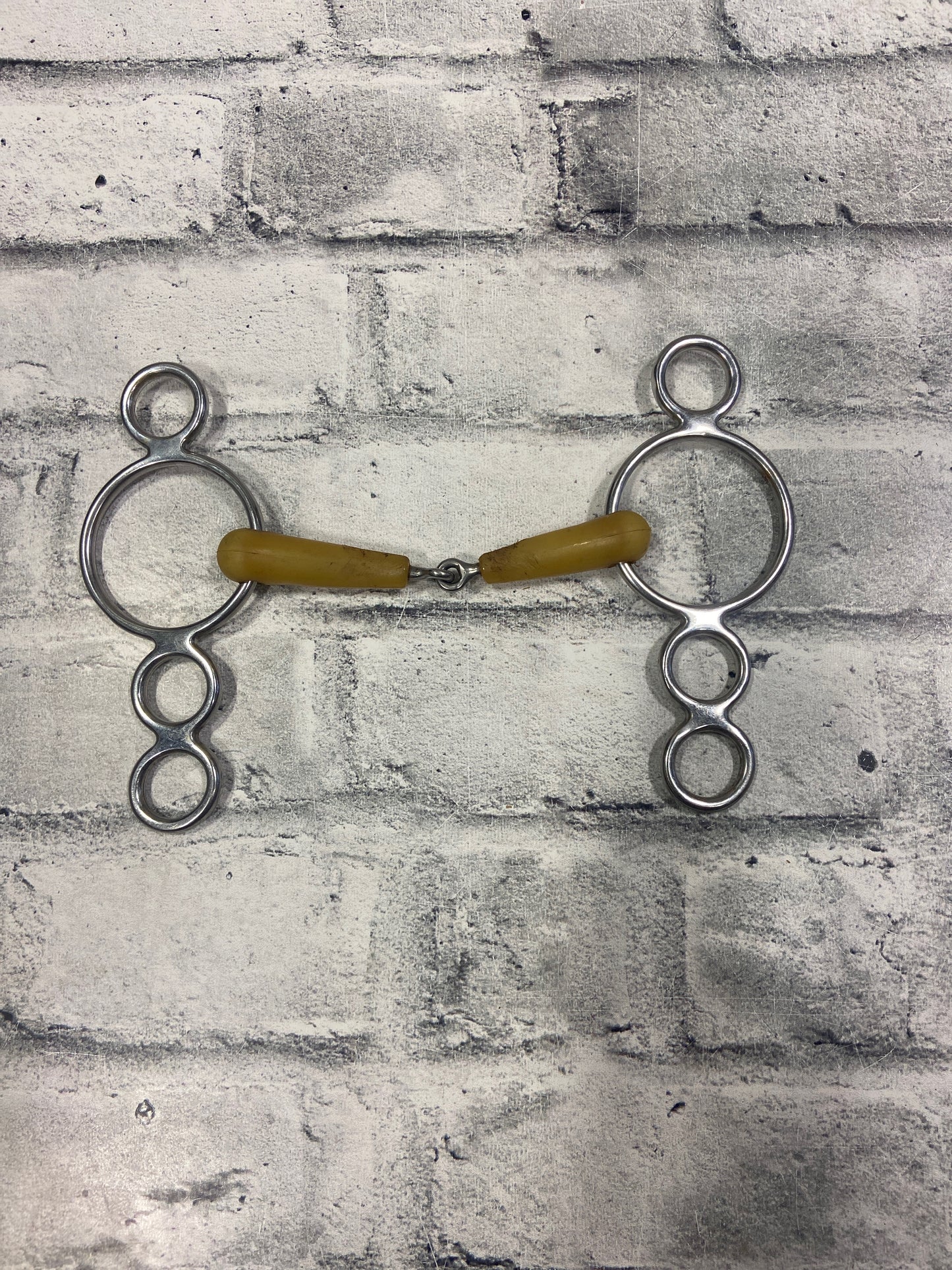 5.5" Happy Mouth Jointed 3-Ring Gag Bit